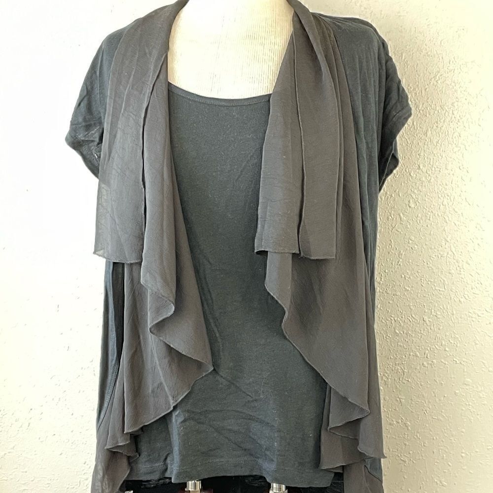 EUC Grace Elements Womens Black Dress Top Size M
